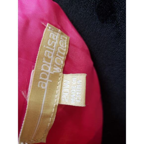 Appraisal Dress Women 20W Pink Sleeveless Embroidered Cutout Sheath Lined Boho - Picture 6 of 13